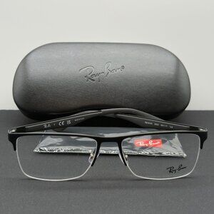 Ray Ban RB6335 2503 Black Authentic Eyeglasses Frames 56--17-145